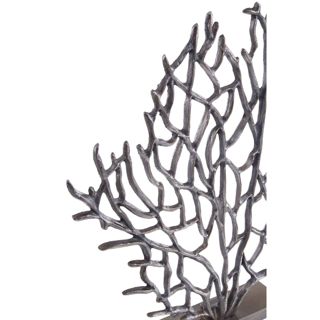 Prato Small Black Nickel Finish Coral Sculpture