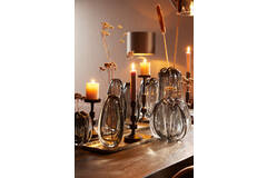 Murela 21x30cm Grey Glass Vase