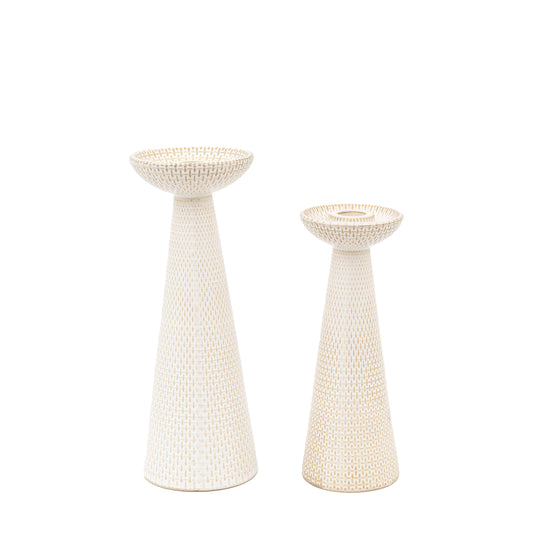 Porto Ceramic Candlesticks