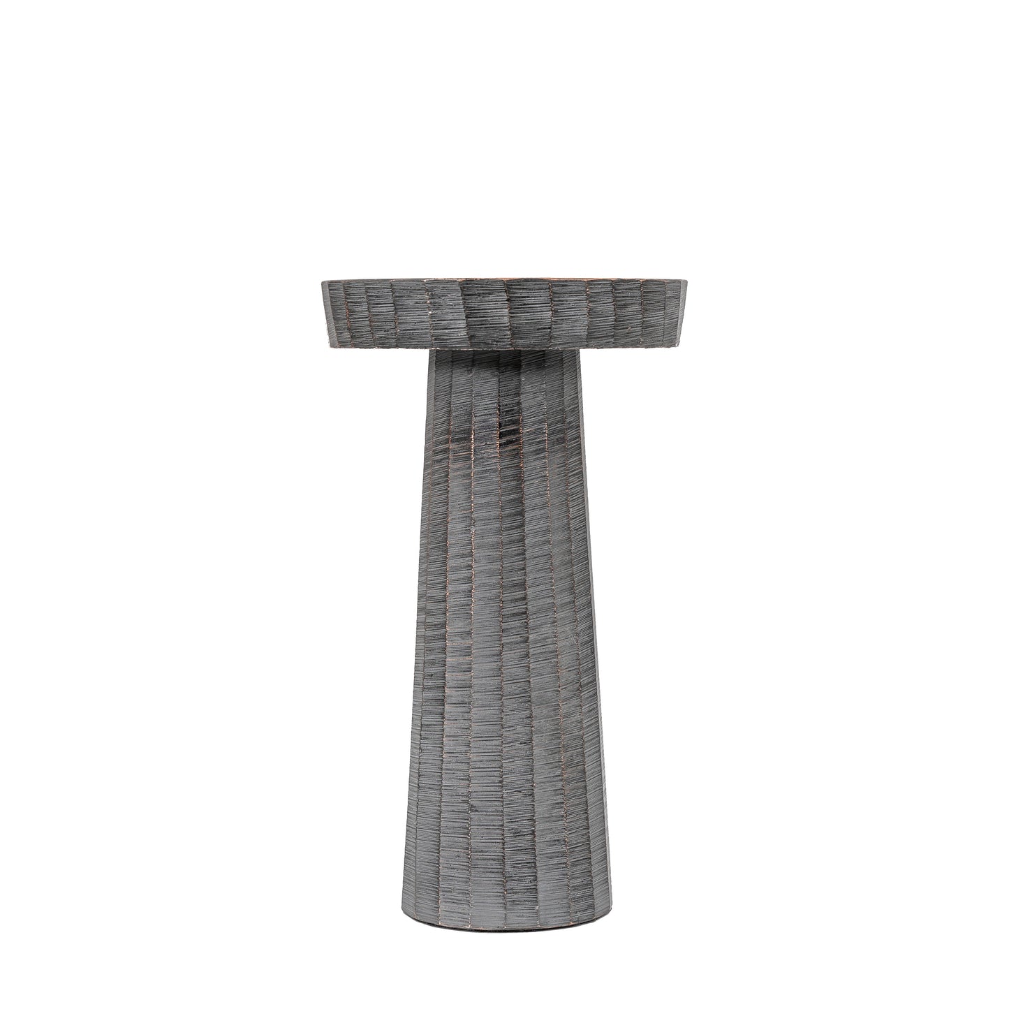 Enya Candlestick Small Antique Grey