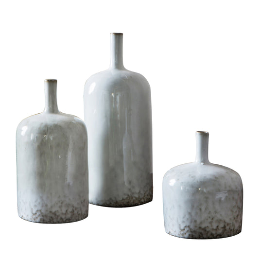 Vormark Vase Ornaments in Natural White