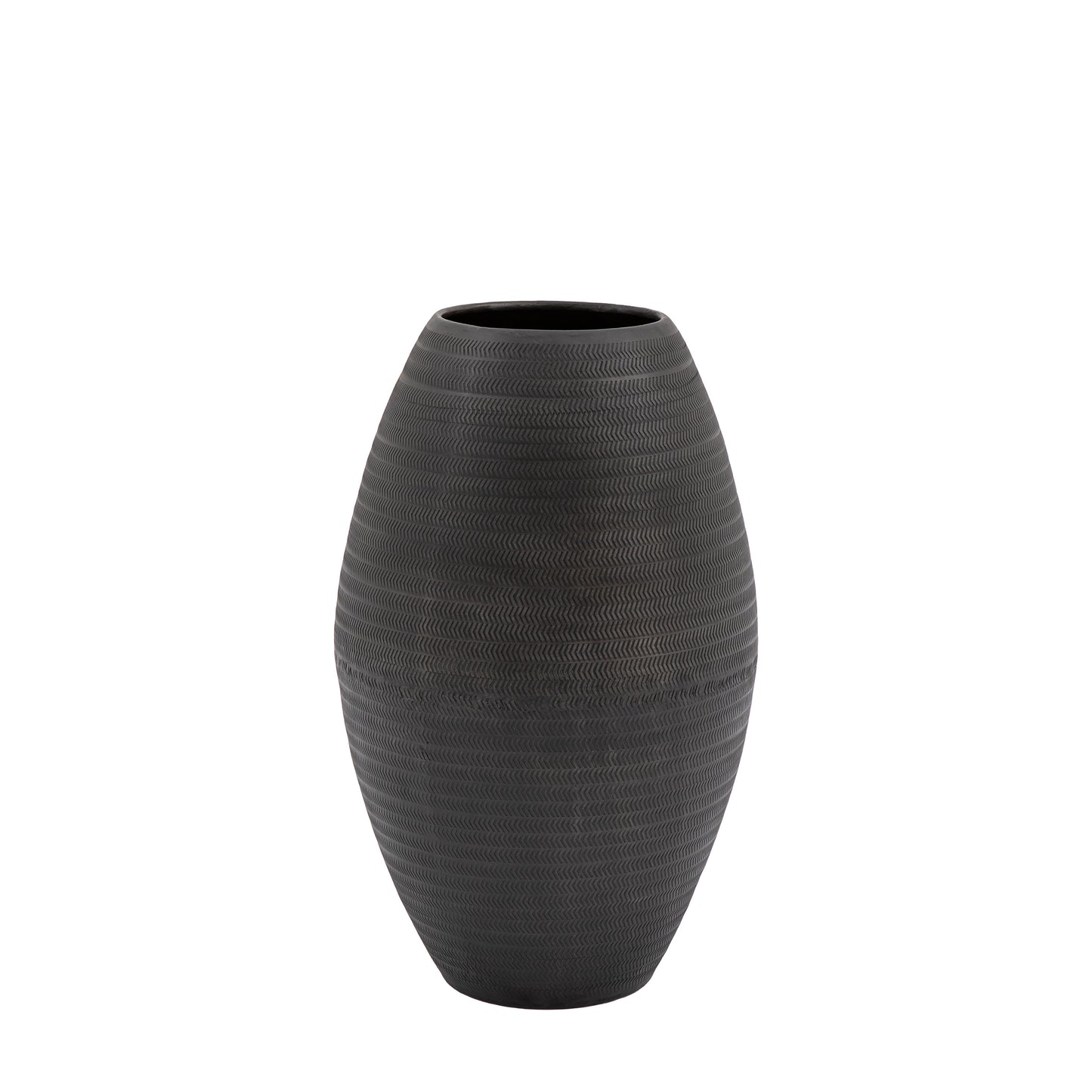 Artistic Aluminium Tall Vase Arrow Black