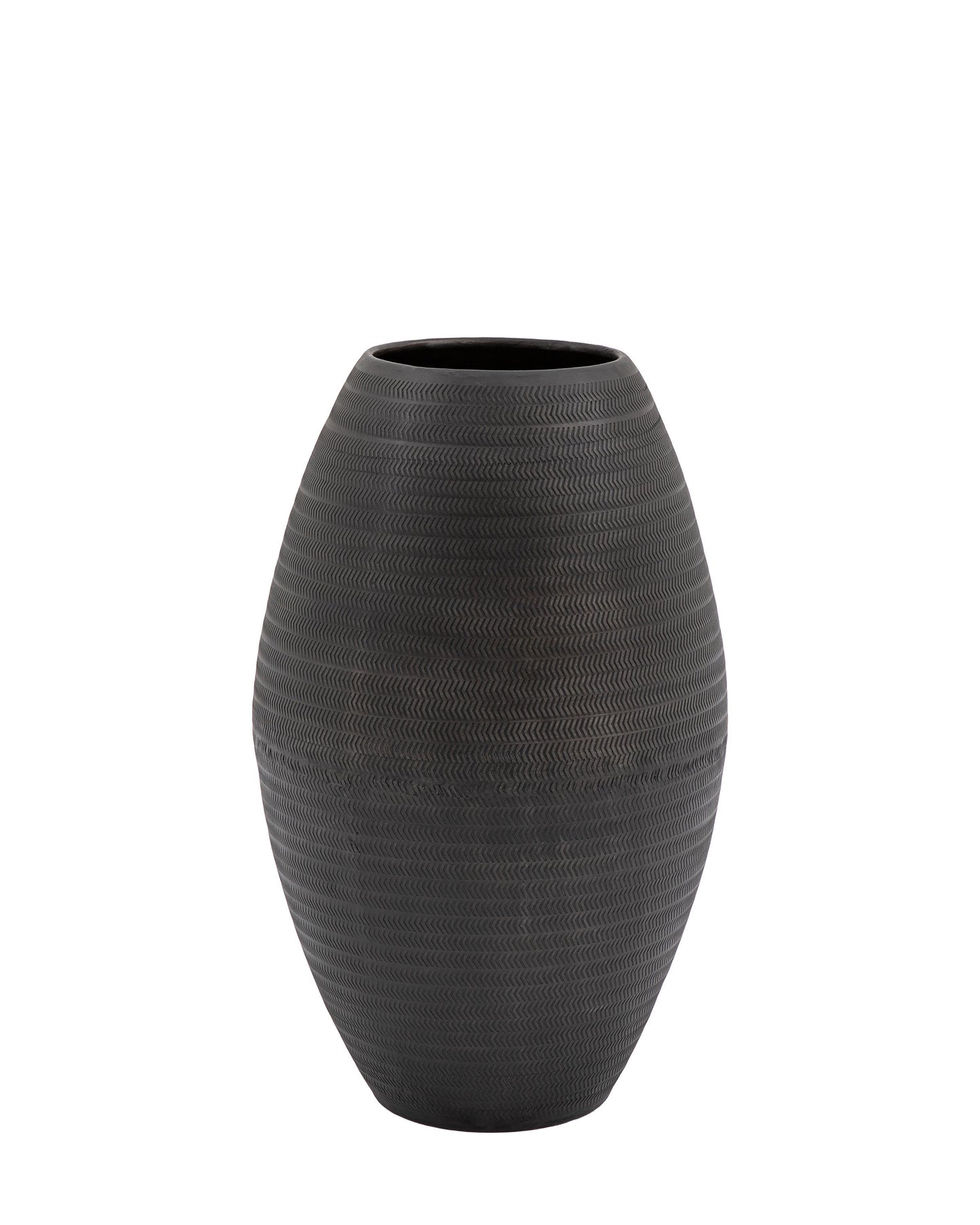 Artistic Aluminium Tall Vase Arrow Black