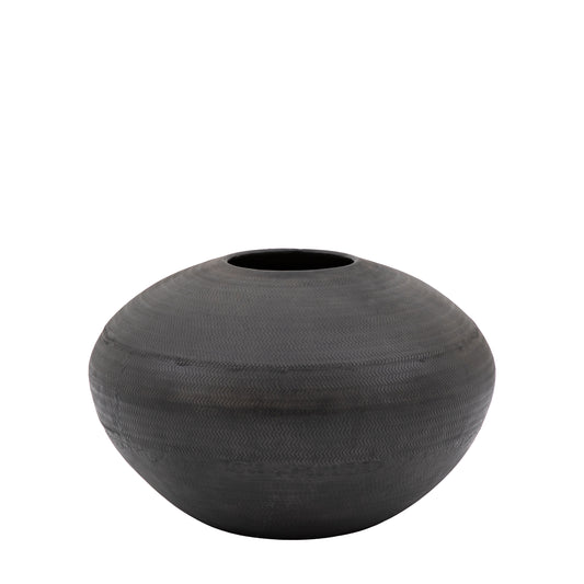 Artistic Aluminium Vase Arrow Black