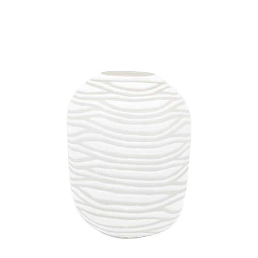 Andorra Handblown Carved Glass Vase Large