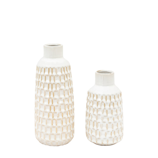 Reno Reactive Glaze Set of 2 Vases