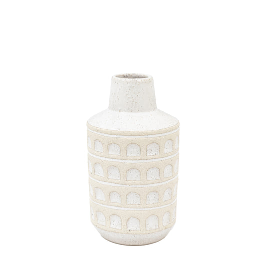 Capua Ceramic Graphic Vase