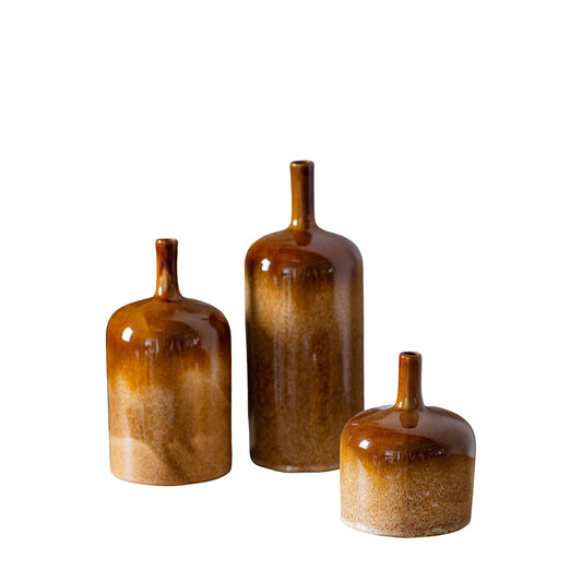 Vormark Vase Ornaments in Brown