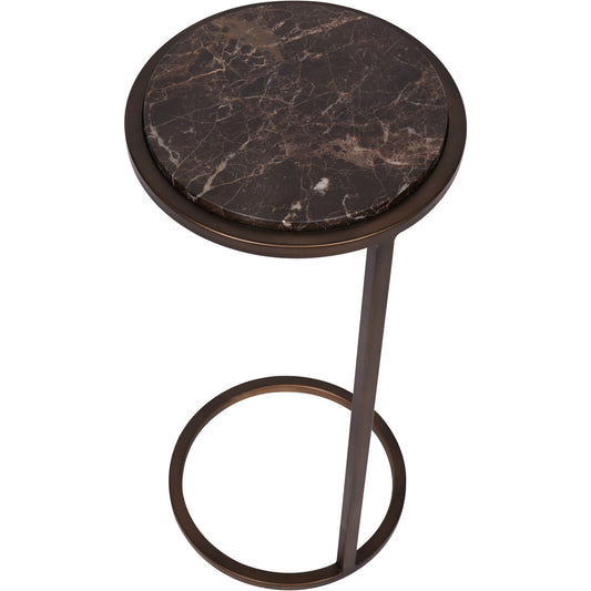 Iota Accent Table Brown Emperador