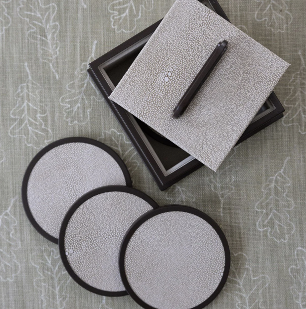 Sophie Paterson Ecru Coasters - Set of 4