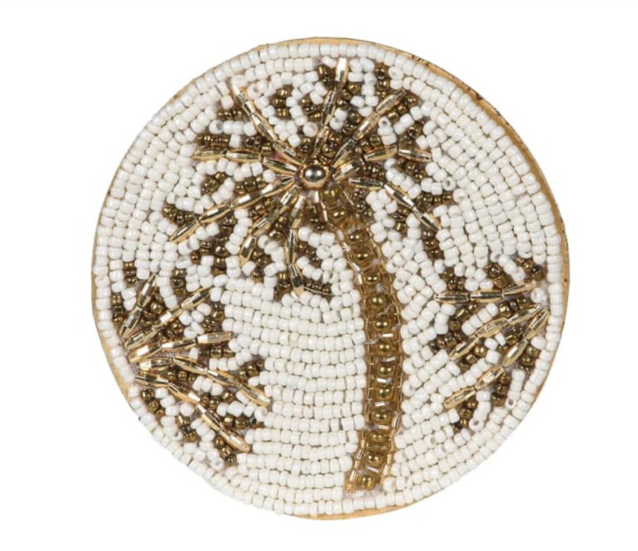 Palm Bead Coasters - Set of 4