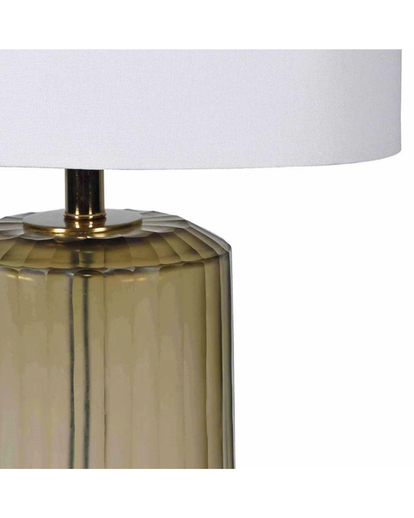 Olive Glass Table Lamp