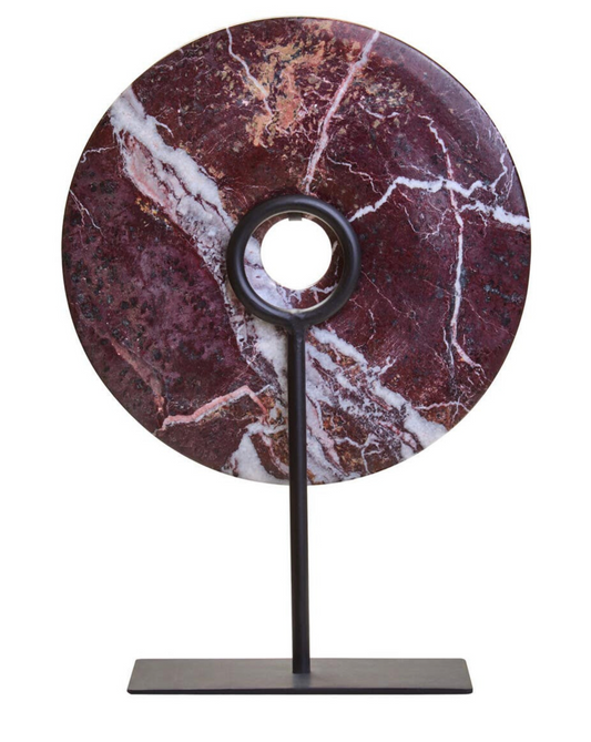 Salmo Medium Red Marble Round Disk