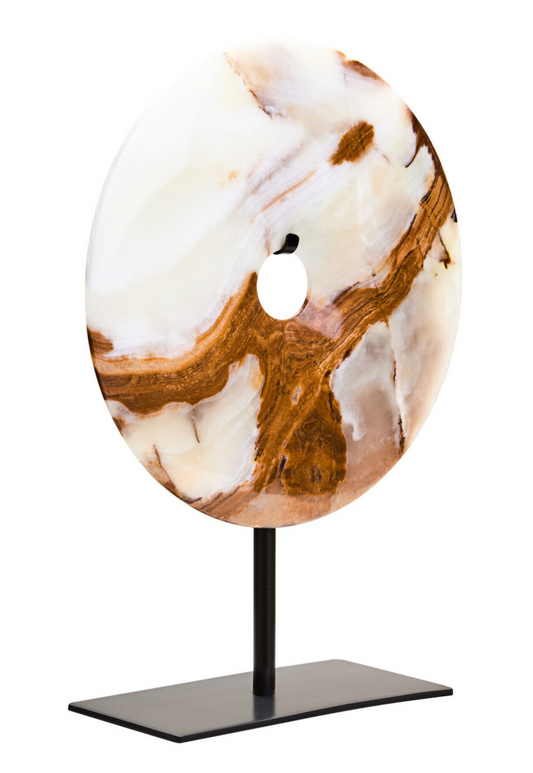 Oleena Small Round Onyx Disk