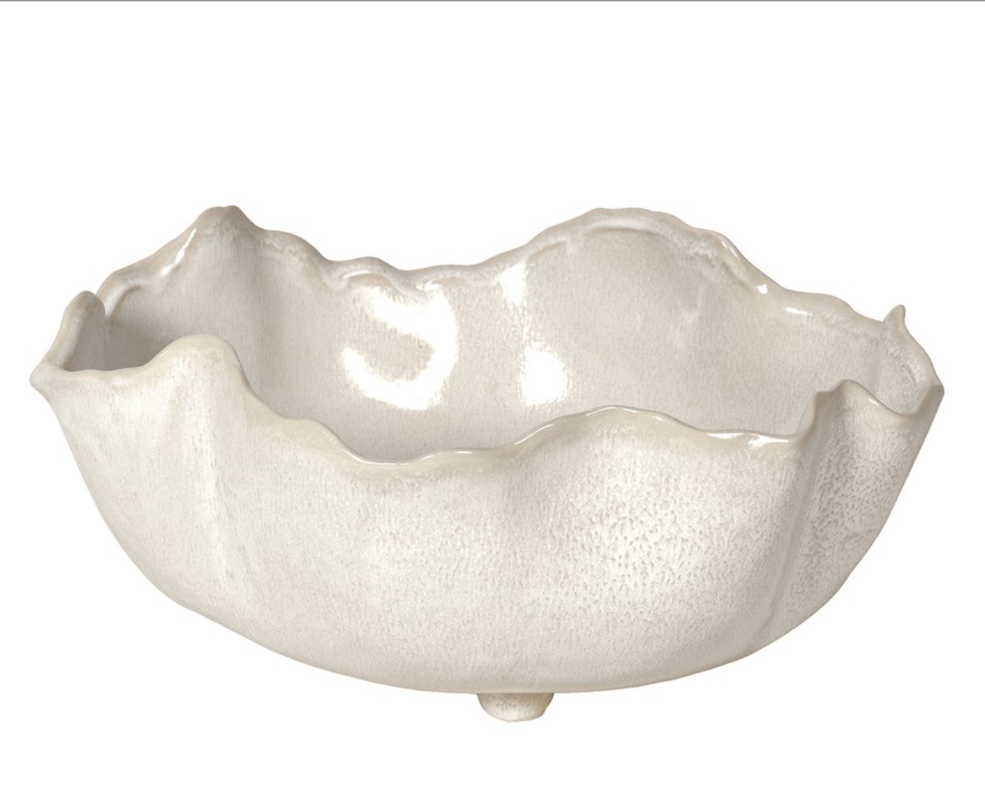 Wavy White Bowl