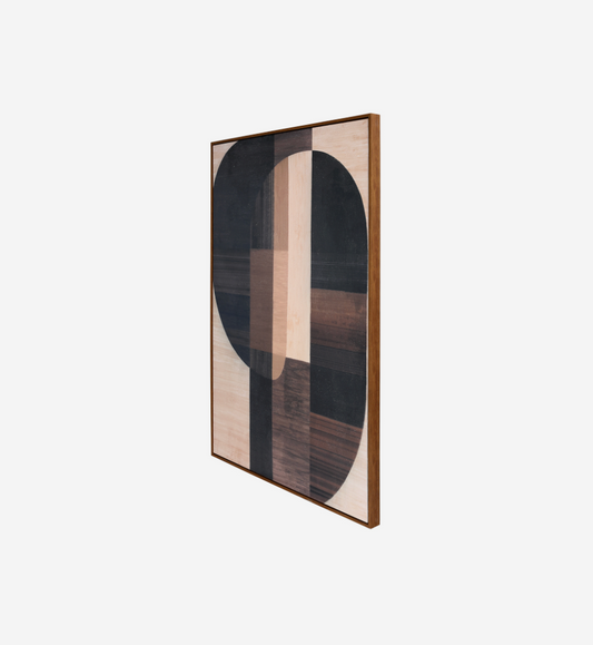 Forma Textured Framed Canvas Wall Art - 80x120cm