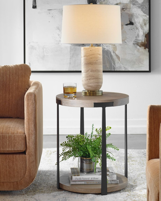 Uttermost Palisade Side Table in Natural