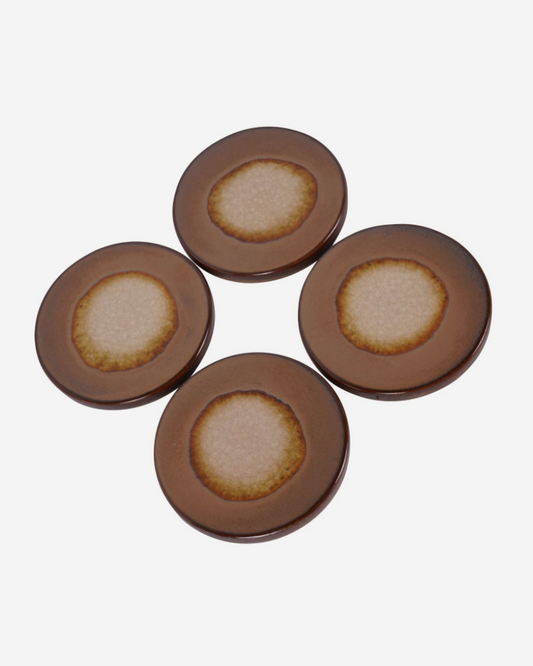 Medway Ochre Reactive Glaze Coasters