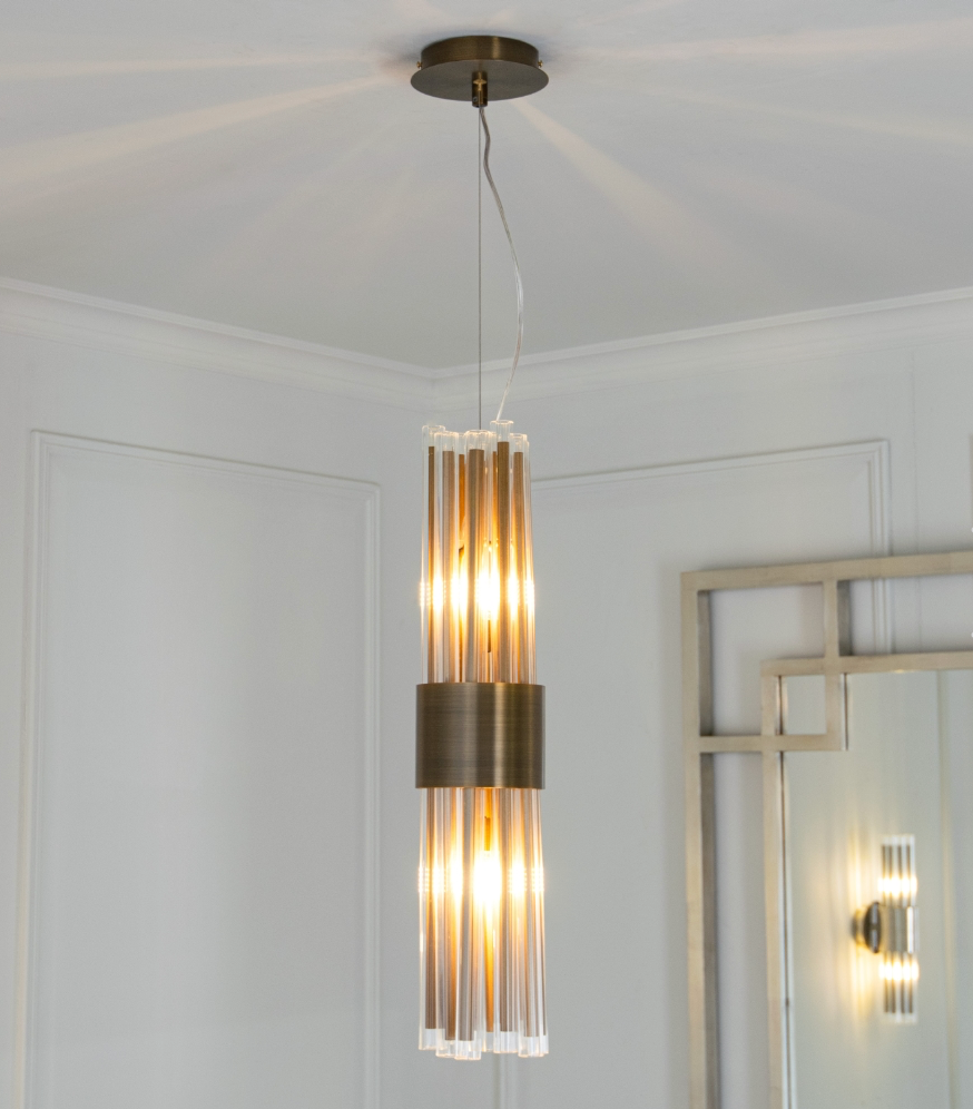 Colmar Antique Brass Finish Pendant
