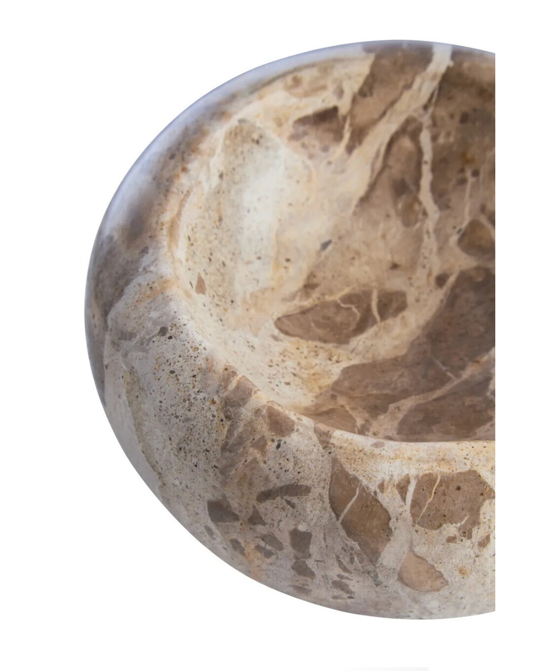 Santino Chocolate Marble Trinket Bowl