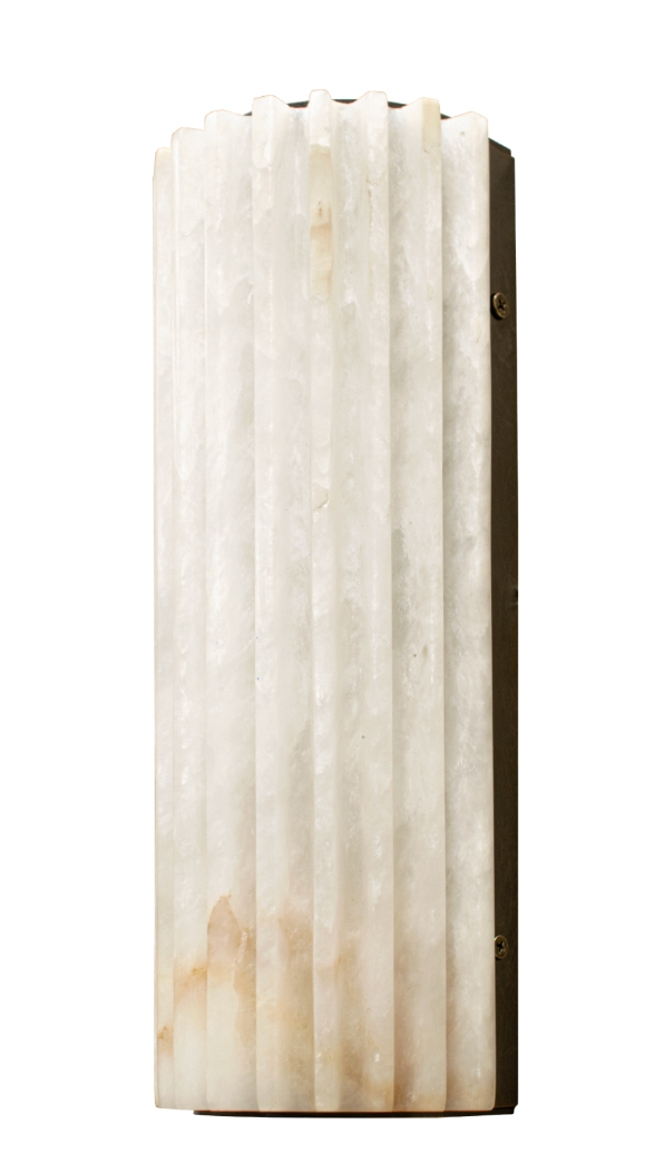 Loreen Alabaster Fluted Wall Light
