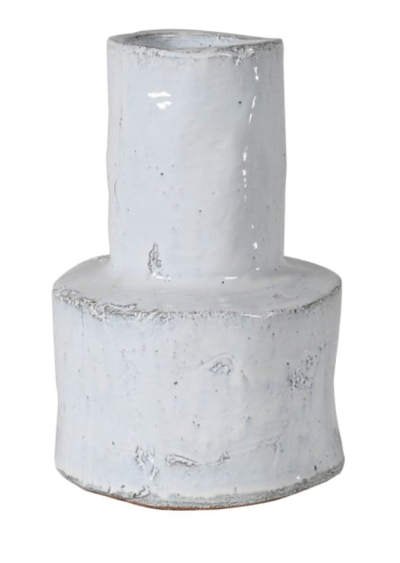 Large Organic Runny Glazed Vase