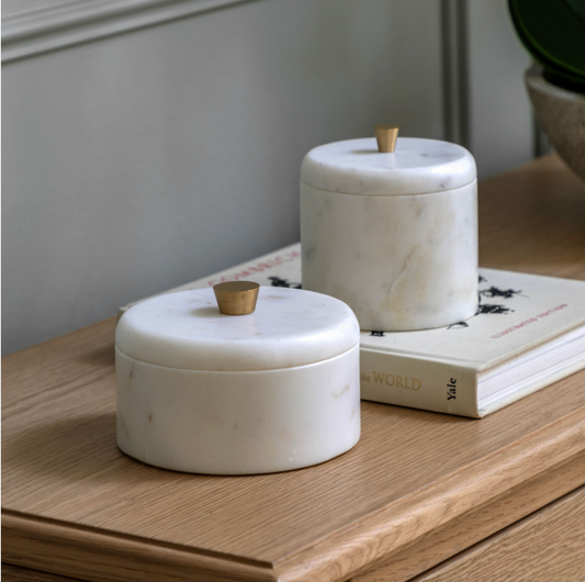Veta Marble Rounded Box Large