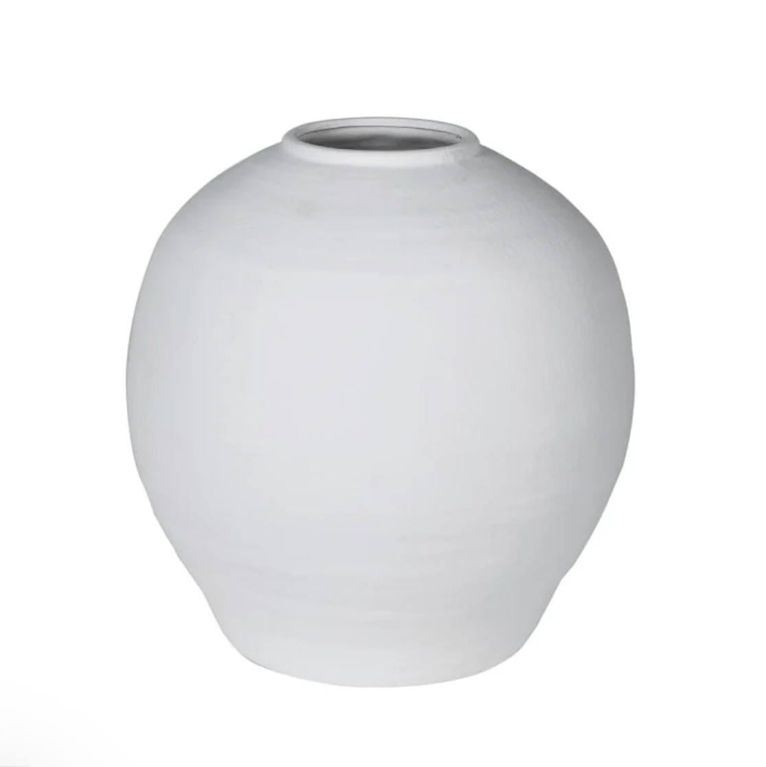 White Ball Ceramic Vase