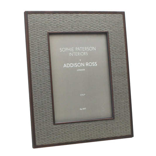 Sophie Paterson Rattan Frame 5x7" - Storm