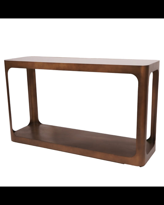 Thorpe Metal and Glass Console Table
