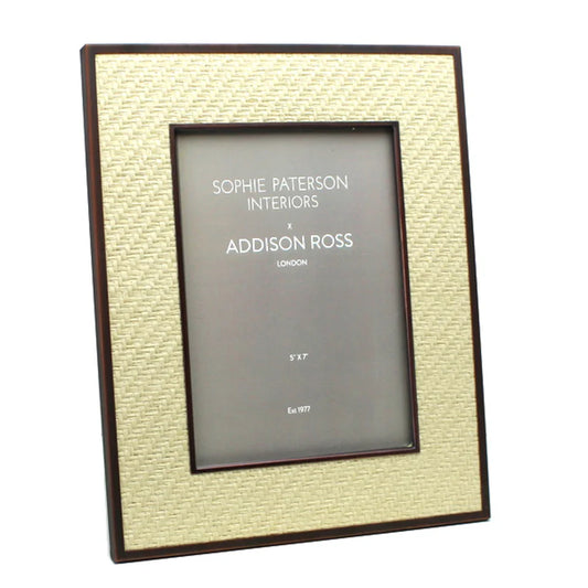Sophie Paterson Rattan Frame 5x7" - Alabaster