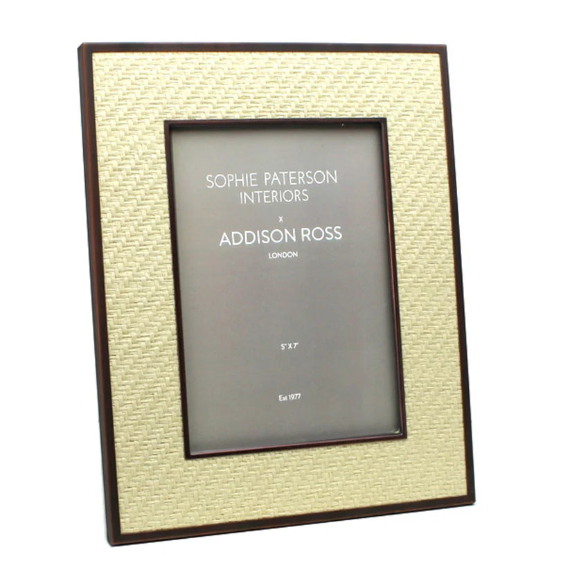 Sophie Paterson Rattan Frame 8x10" - Alabaster