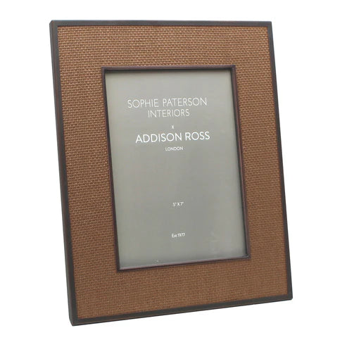 Sophie Paterson Rattan Frame 5x7" - Almond