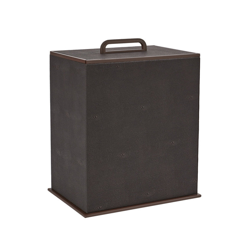 Sophie Paterson Anthracite Faux Shagreen Bin
