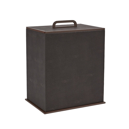 Sophie Paterson Anthracite Faux Shagreen Bin