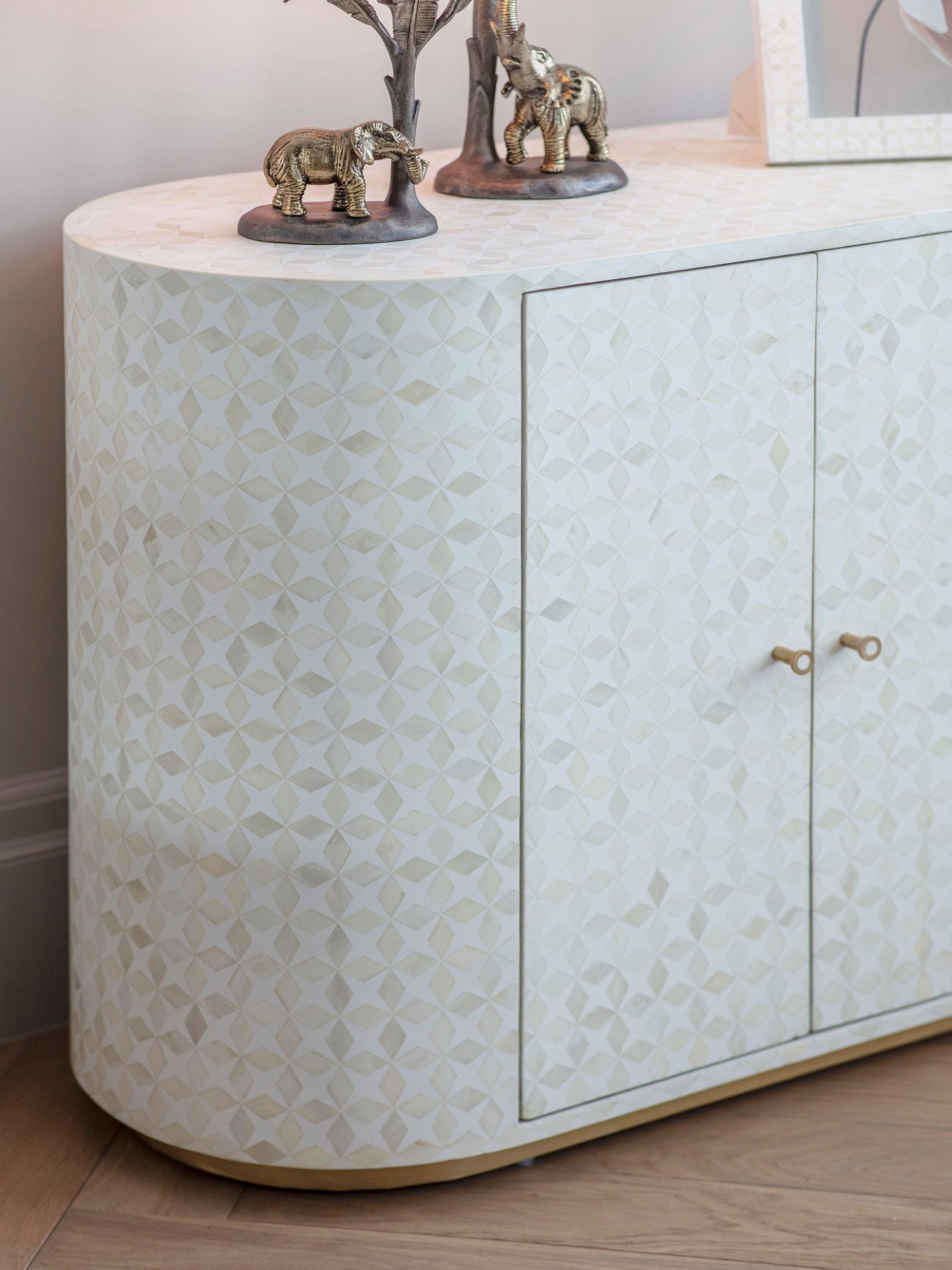 Aspen Bone Inlay Two Door Cabinet