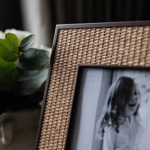 Sophie Paterson Rattan Frame 8x10" - Wheat