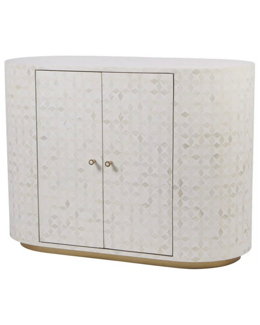 Aspen Bone Inlay Two Door Cabinet