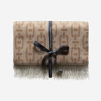 Andrew Martin Burlington Tan Throw