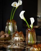 Murela 21x30cm Amber Glass Vase
