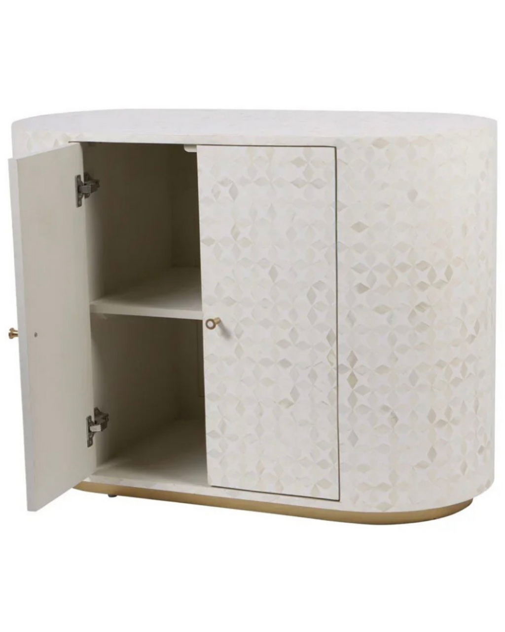 Aspen Bone Inlay Two Door Cabinet