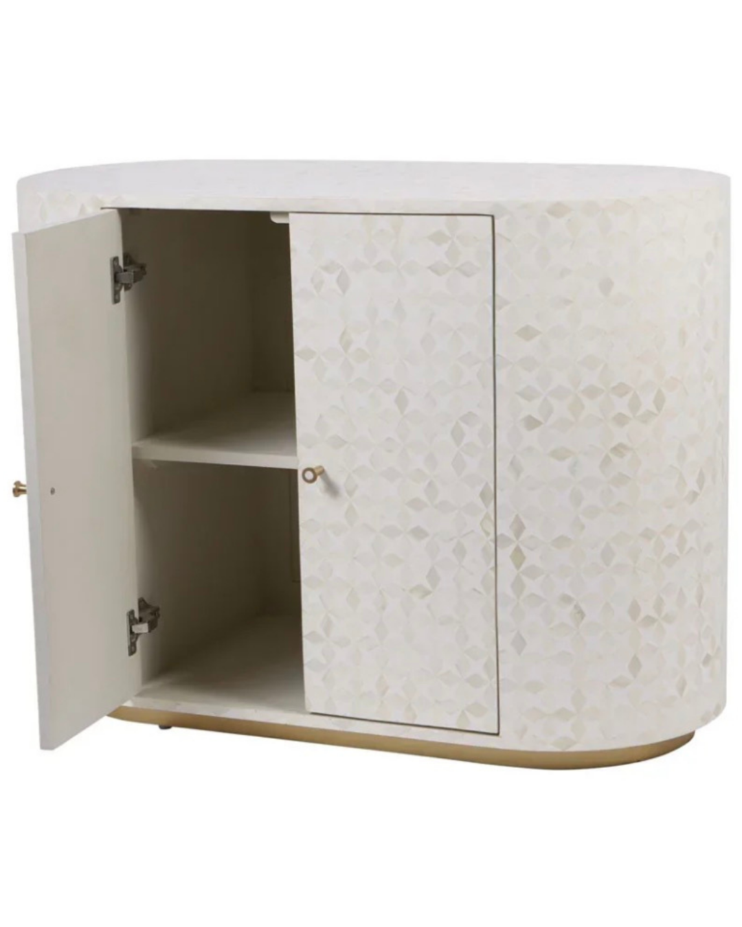 Aspen Bone Inlay Two Door Cabinet