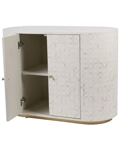 Aspen Bone Inlay Two Door Cabinet