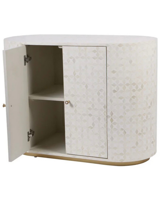 Aspen Bone Inlay Two Door Cabinet