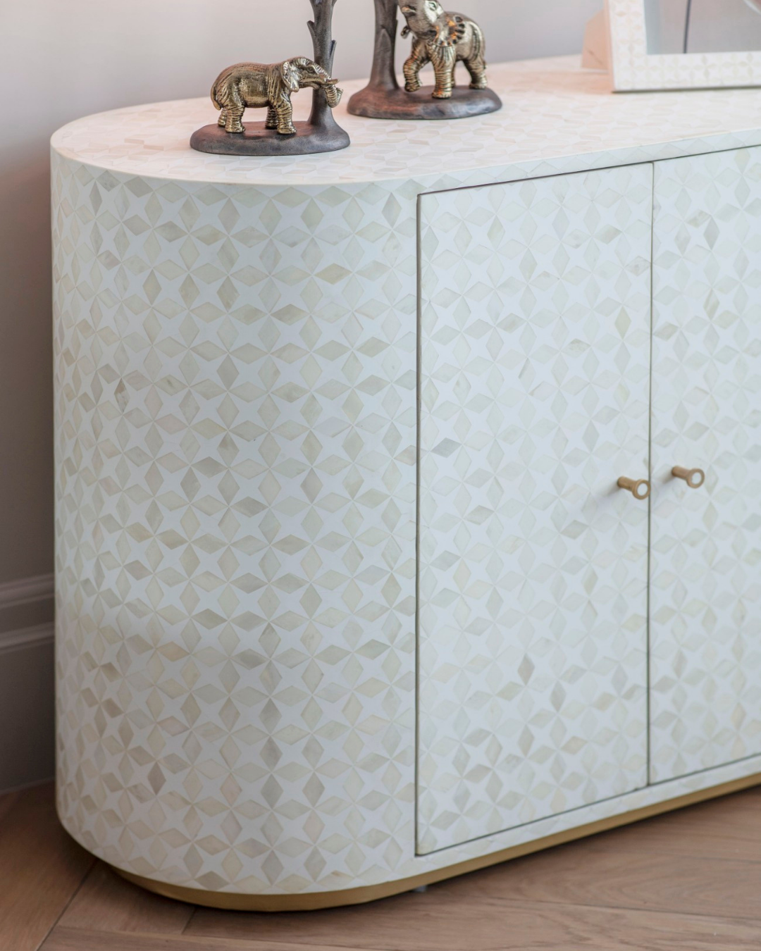 Aspen Bone Inlay Two Door Cabinet