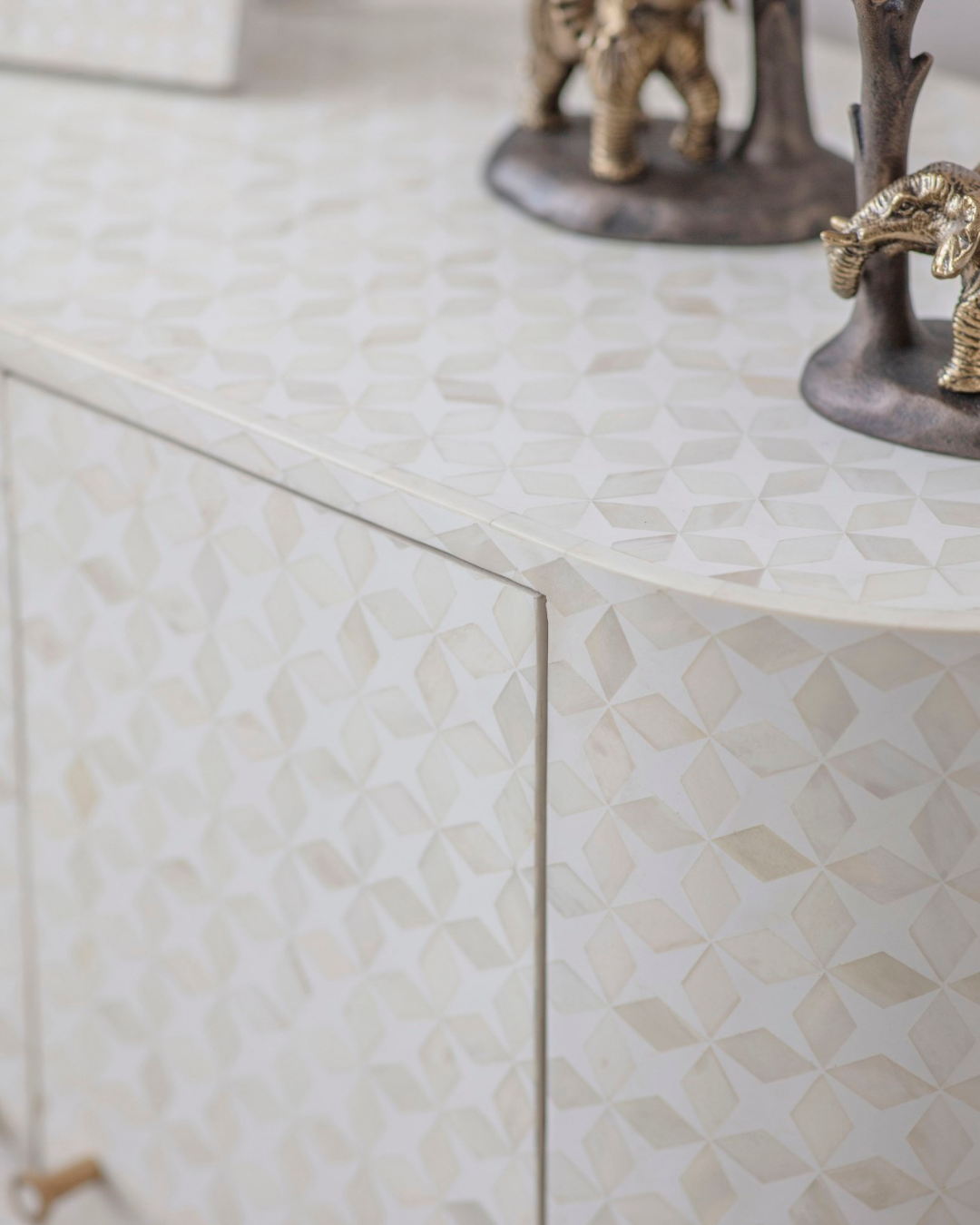 Aspen Bone Inlay Two Door Cabinet