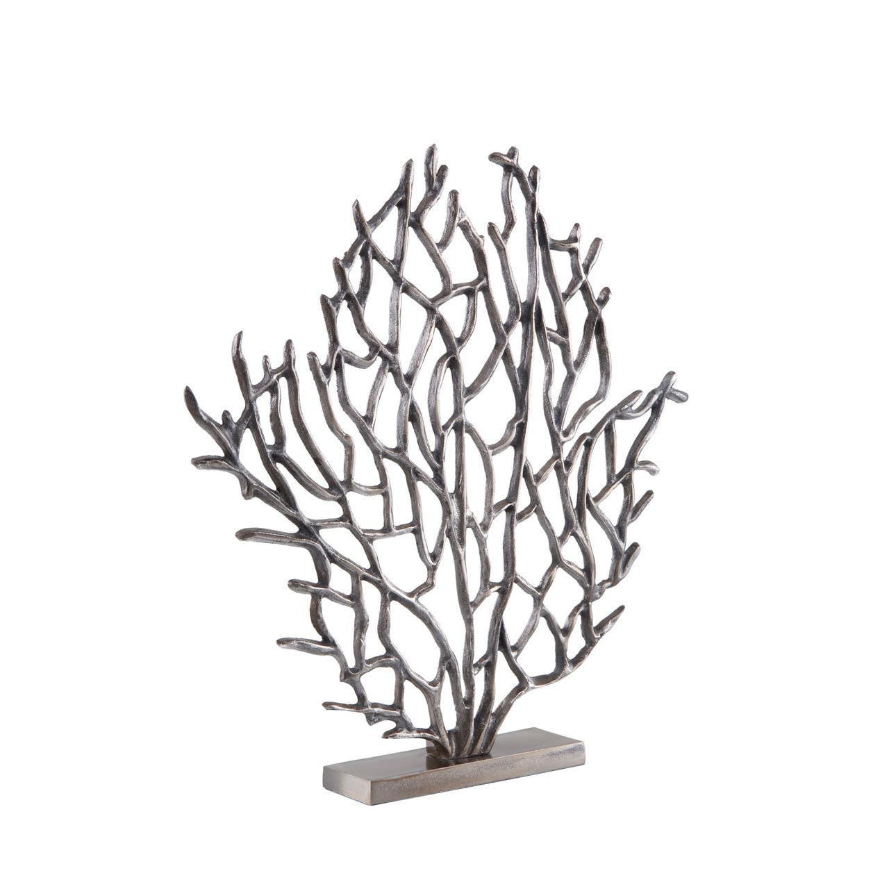 Prato Small Black Nickel Finish Coral Sculpture