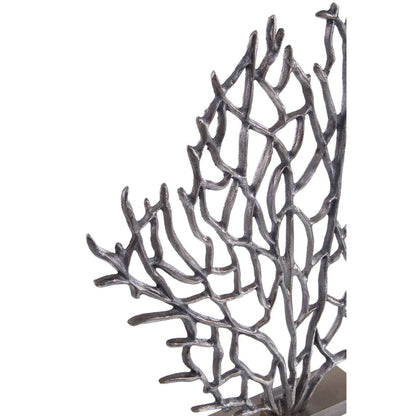 Prato Small Black Nickel Finish Coral Sculpture