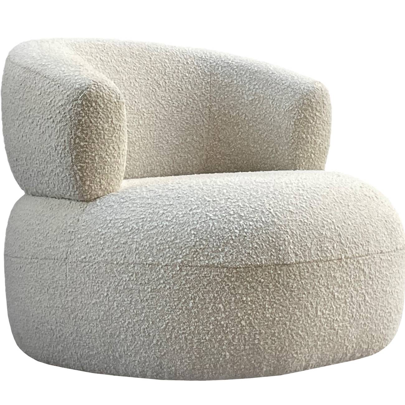 Libra Interiors Luna Occasional Chair in Boucle Cream