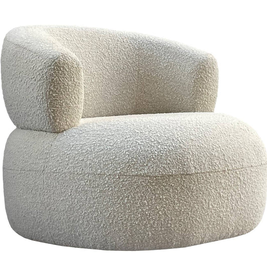 Libra Interiors Luna Occasional Chair in Boucle Cream